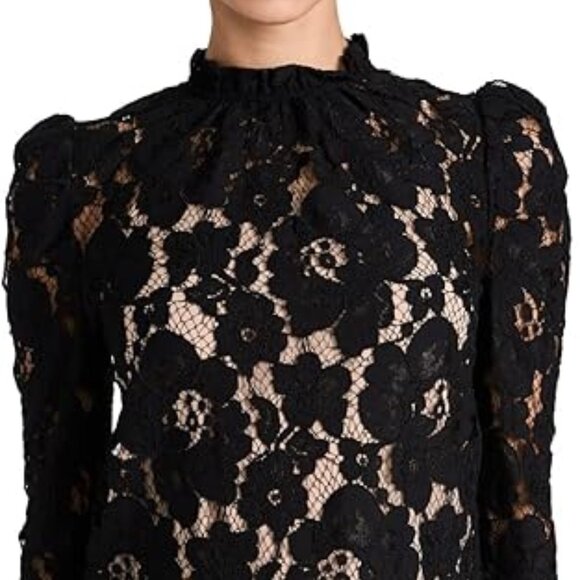 WAYF Erika Puff-Sleeve Lace Top, Size Medium - Like New Condition - Picture 9 of 10